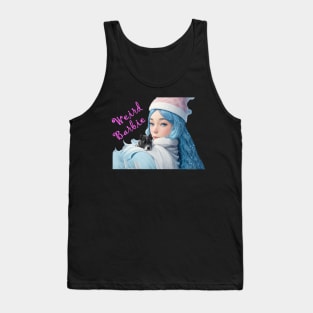 A Playful and Captivating Design for Weird Barbie" Tank Top